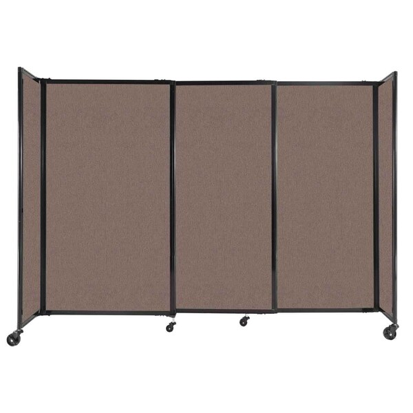 StraightWall Sliding Portable Partition 7'2" x 5' Latte Fabric
